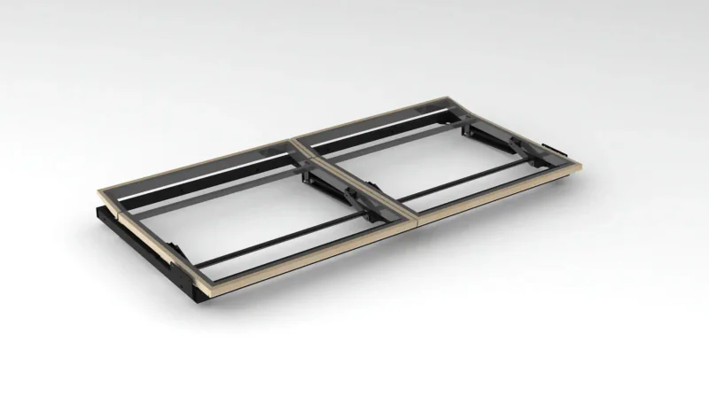 SINGLE-BED 01 Mechanism Double Opening Fixed Triple