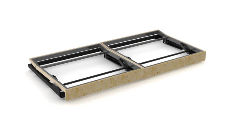 SINGLE-BED 01 Mechanism Double Opening Triple