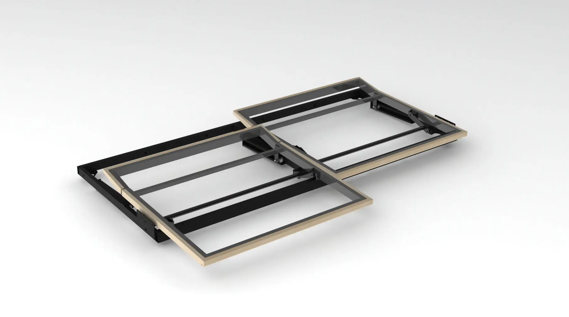 SINGLE-BED 01 Mechanism Double Opening Fixed Triple